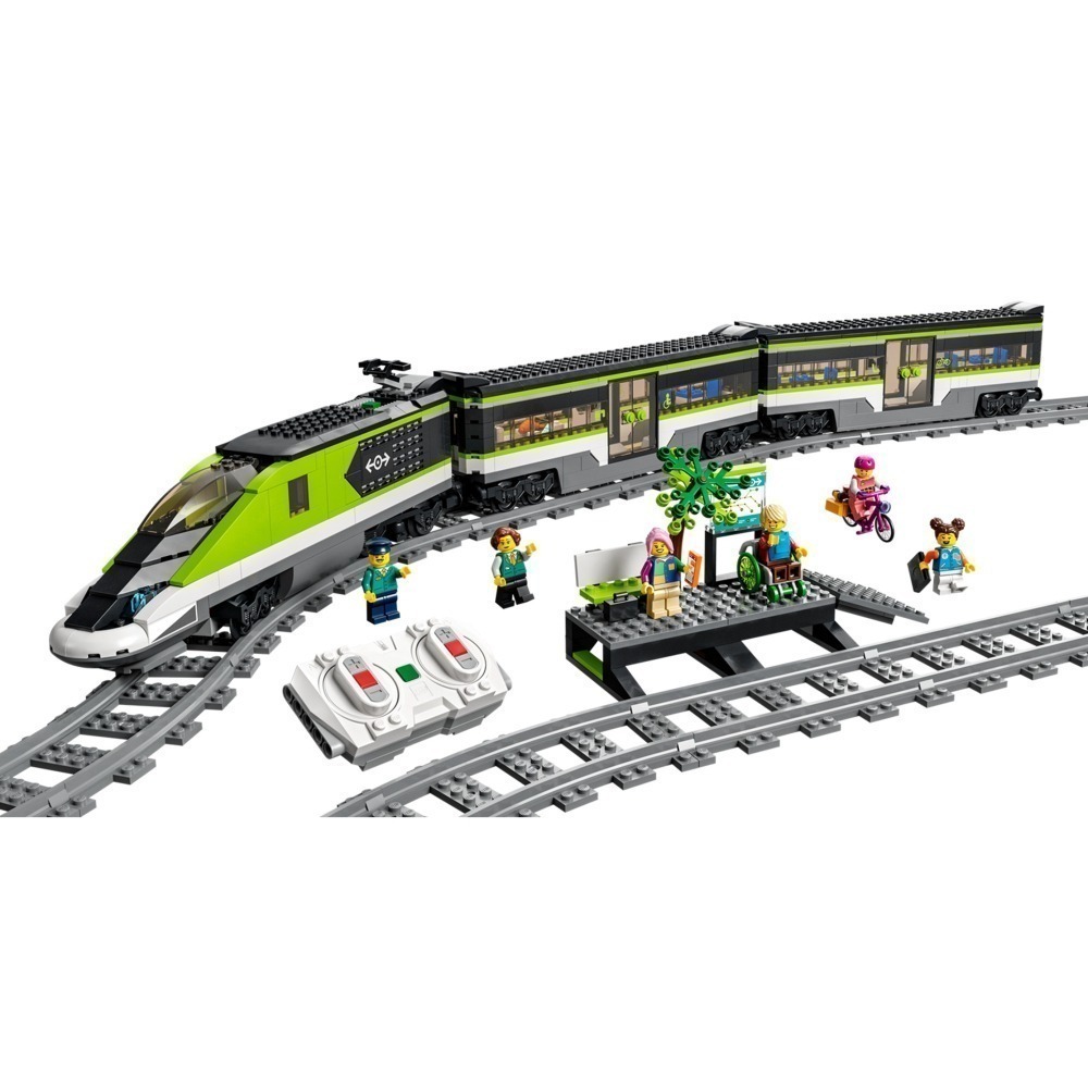 ［想樂］全新 樂高 Lego 60337 CITY 城市 特快客運列車 火車 (盒損)-細節圖3