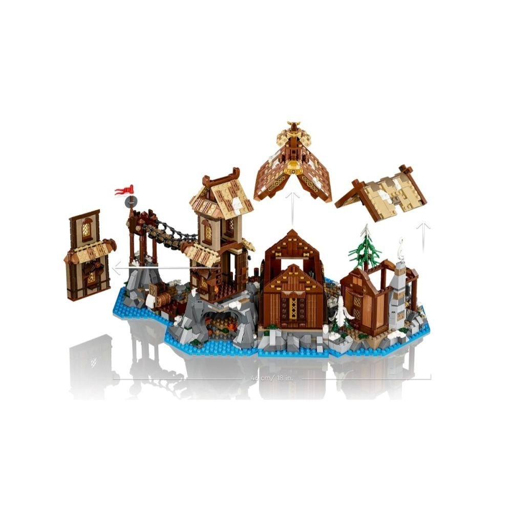 ［想樂］全新 樂高 LEGO 21343 IDEAS #51 維京村莊 Viking Village-細節圖5