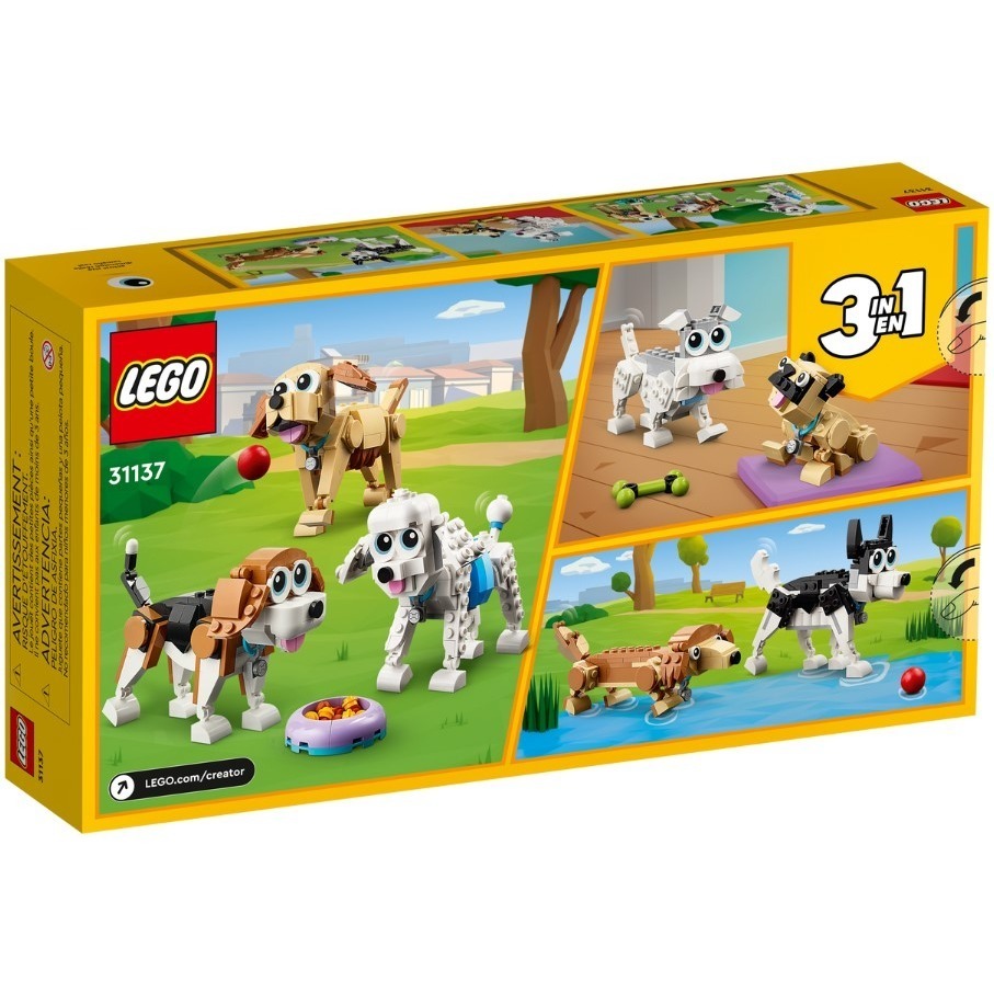 ［想樂］全新 樂高 LEGO 31137 Creator 三合一 可愛狗狗 Adorable Dogs-細節圖2