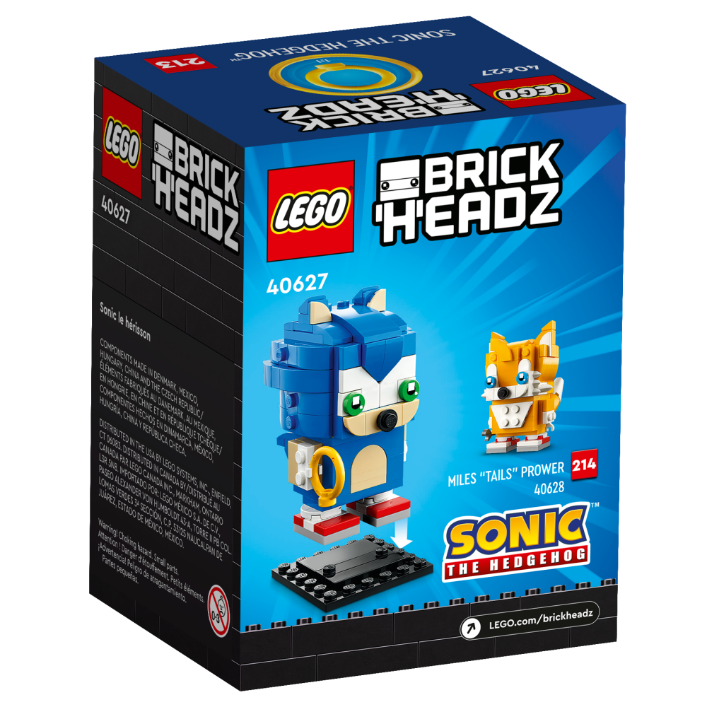 ［想樂］全新 樂高 Lego 40627 Brickheadz 音速小子 Sonic the Hedgehog-細節圖2