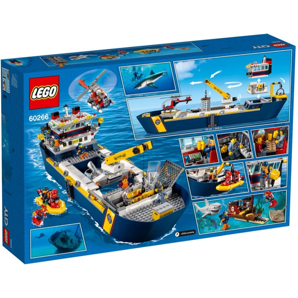 ［想樂］全新 樂高 Lego 60266 City 城市 海洋探索船-細節圖2