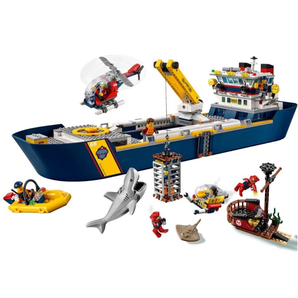 ［想樂］全新 樂高 Lego 60266 City 城市 海洋探索船-細節圖4