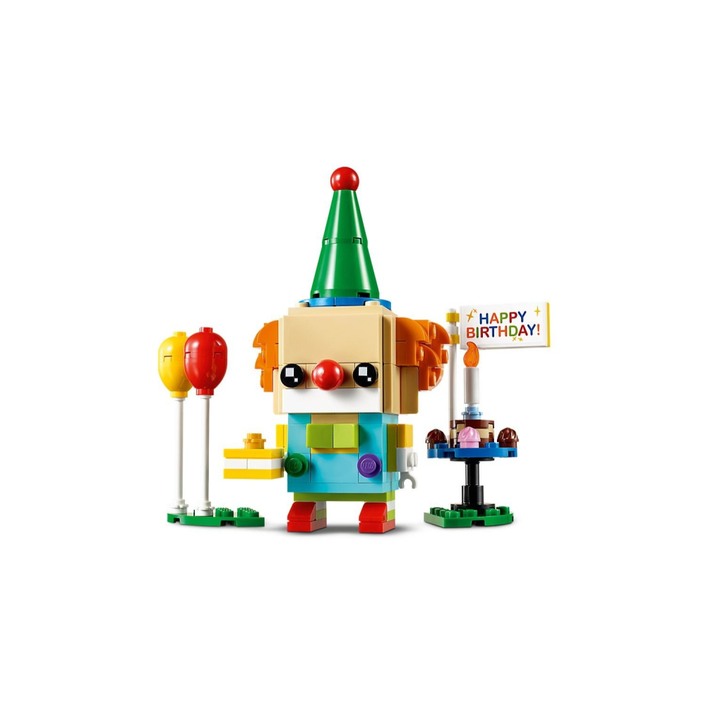 ［想樂］全新 樂高 Lego 40348 Brickheadz 生日小丑 生日快樂-細節圖2
