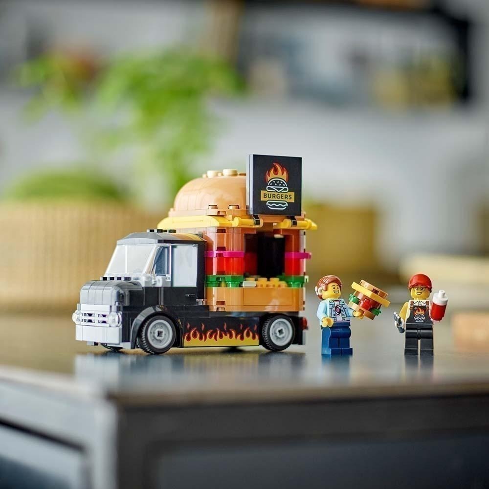 ［想樂］全新 樂高 LEGO 60404 City 城市 漢堡餐車-細節圖5