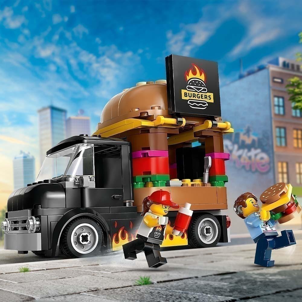 ［想樂］全新 樂高 LEGO 60404 City 城市 漢堡餐車-細節圖7