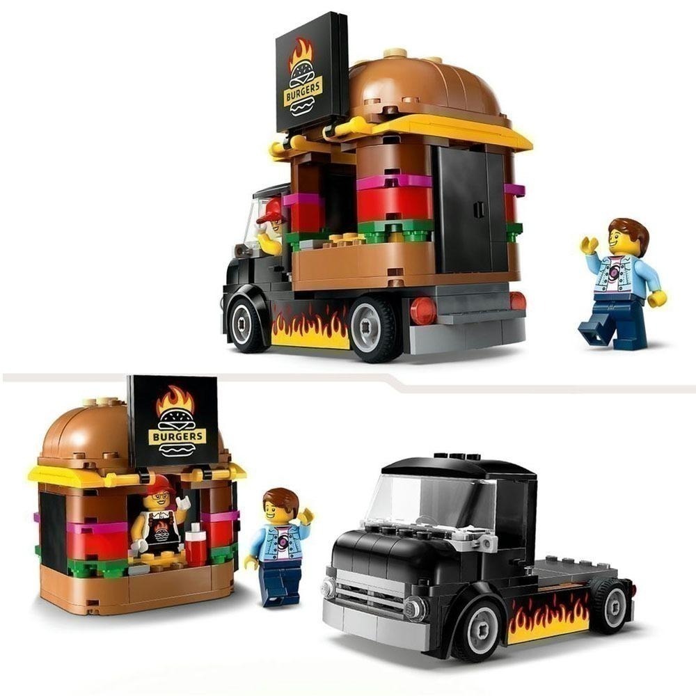 ［想樂］全新 樂高 LEGO 60404 City 城市 漢堡餐車-細節圖4