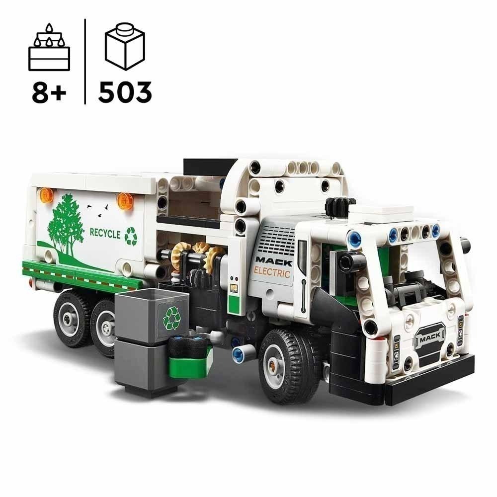 ［想樂］全新 樂高 LEGO 42167 Technic 科技 Mack® LR Electric Garbage卡車-細節圖5