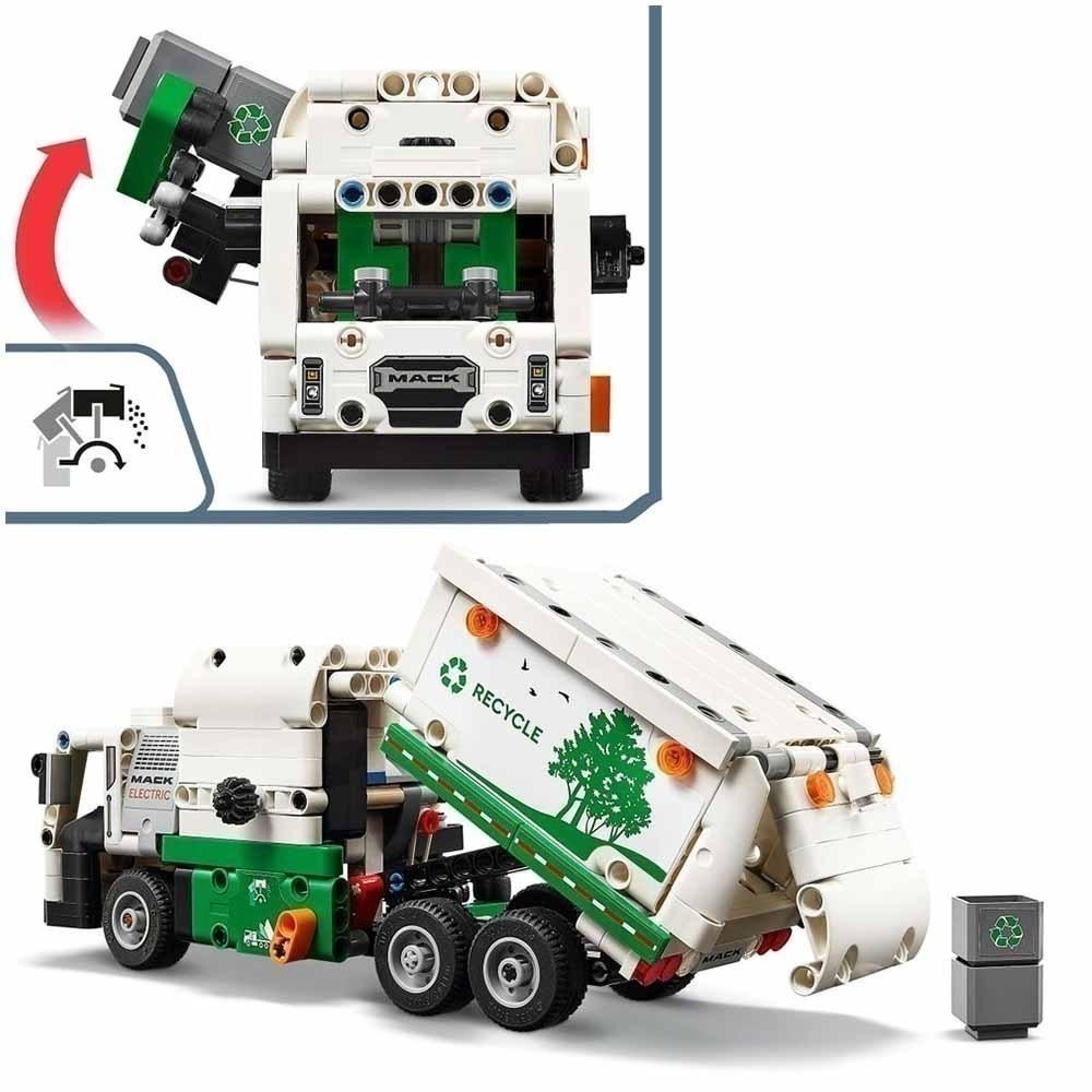 ［想樂］全新 樂高 LEGO 42167 Technic 科技 Mack® LR Electric Garbage卡車-細節圖6