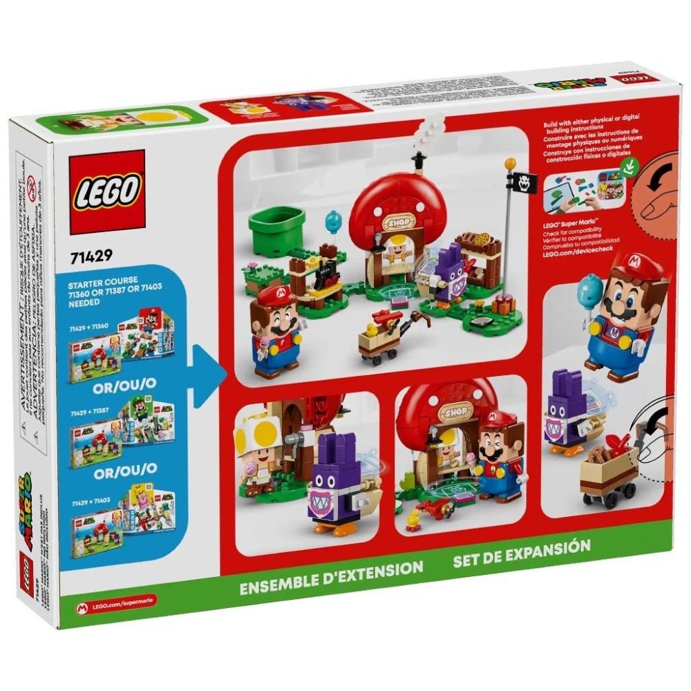 ［想樂］全新 樂高 LEGO 71429 Super Mario 瑪利歐 偷天兔和奇諾比奧商店-細節圖2
