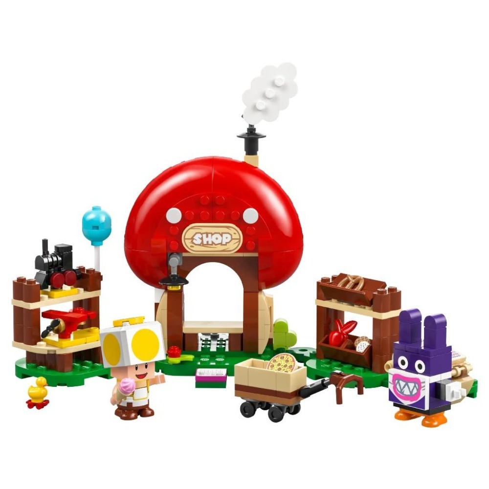 ［想樂］全新 樂高 LEGO 71429 Super Mario 瑪利歐 偷天兔和奇諾比奧商店-細節圖3