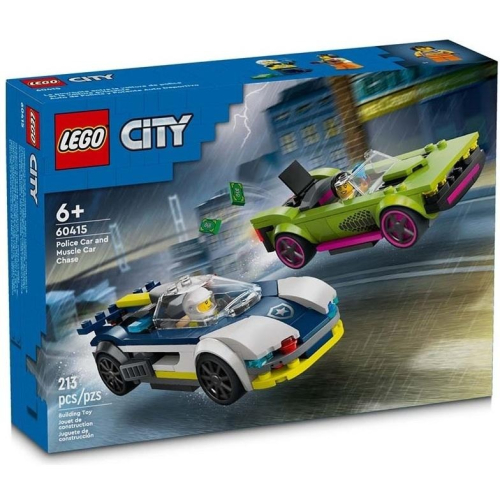 ［想樂］全新 樂高 LEGO 60415 City 城市 警車和肌肉車追逐戰