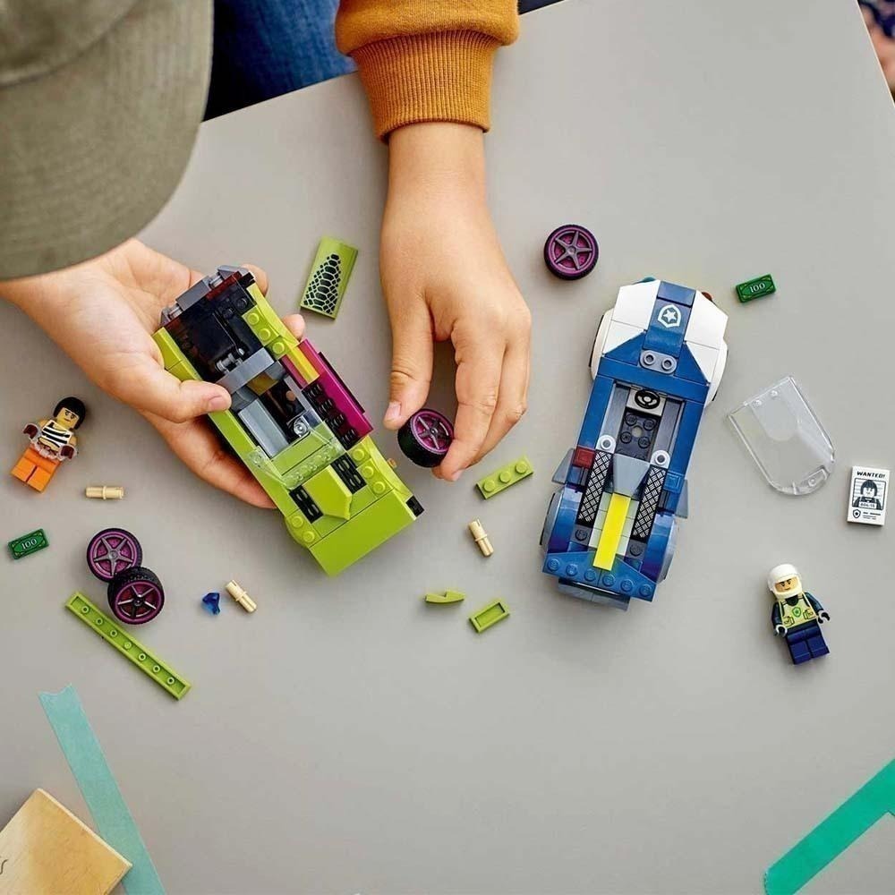 ［想樂］全新 樂高 LEGO 60415 City 城市 警車和肌肉車追逐戰-細節圖6