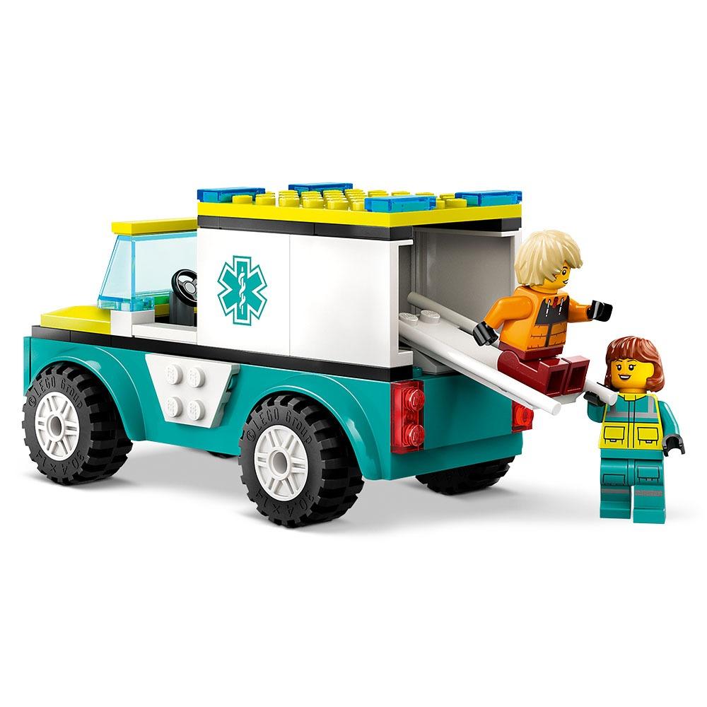 想樂］全新樂高LEGO 60403 City 城市緊急救護車和單板滑雪者- 想樂LEGO 