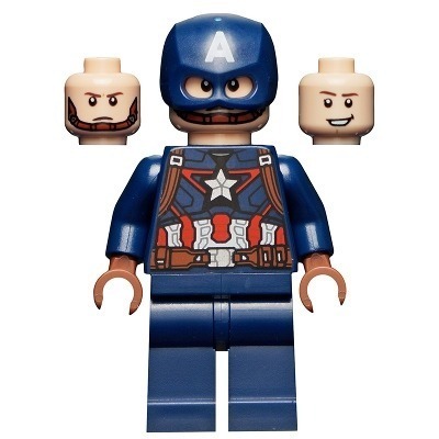 ［想樂］『人偶』全新 樂高 Lego SH736 漫威 Marvel 美國隊長 (76189 76260)