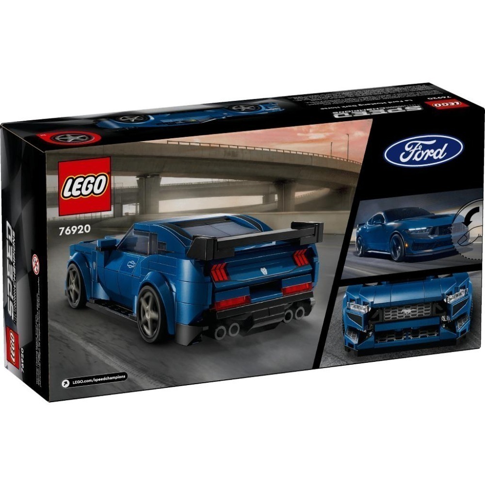 ［想樂］全新 樂高 LEGO 76920 Speed 賽車 福特野馬 FordMustangDarkHorse Car-細節圖2