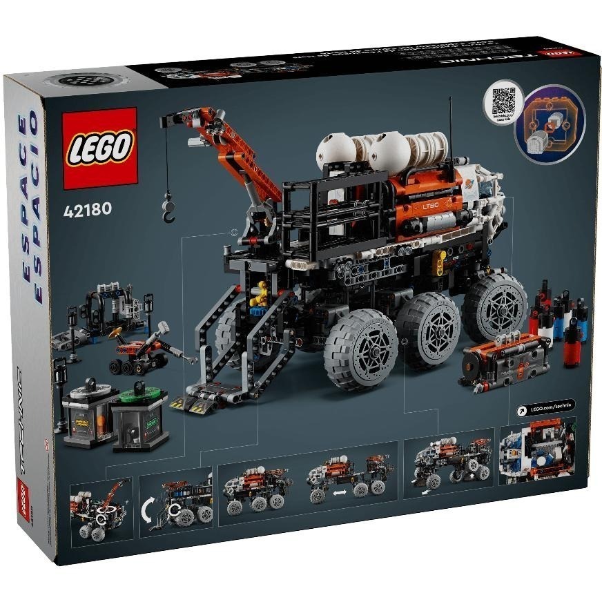 ［想樂］全新 樂高 LEGO 42180 Technic 科技 火星船員探測車 Mars Exploration-細節圖2