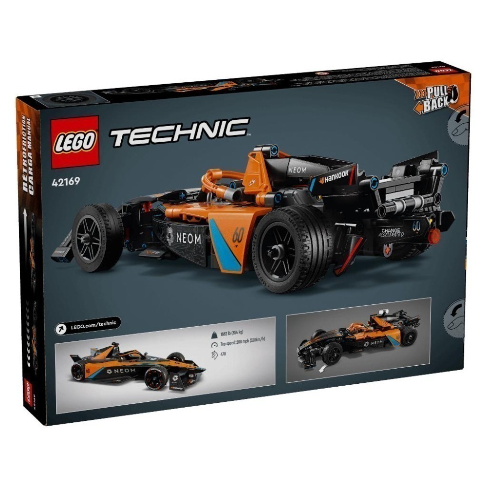 ［想樂］全新 樂高 LEGO 42169 Technic 科技 電動 麥拉倫 迴力車 NEOM McLaren-細節圖2