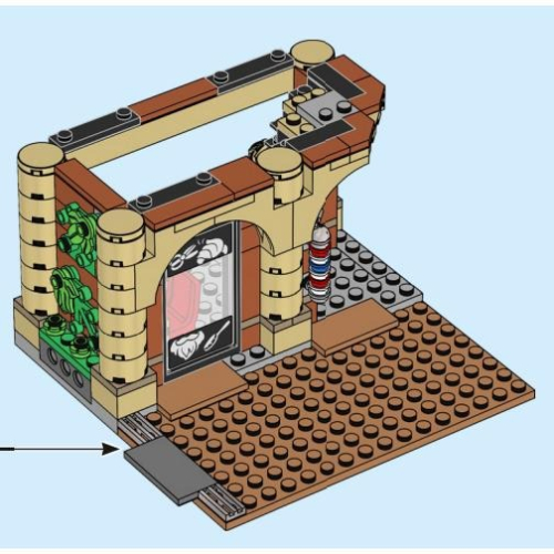 ［想樂］『拆賣』全新 樂高 LEGO 60380 理髮廳 不含人偶及其配件 拆盒場景