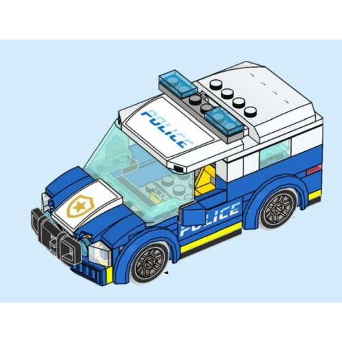 ［想樂］『拆賣』全新 樂高 LEGO 60316 警車 不含人偶及其配件 拆盒場景