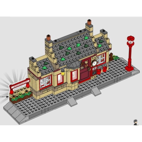 ［想樂］『拆賣』全新 樂高 Lego 76423 場景 活米村 不含人偶 拆盒場景