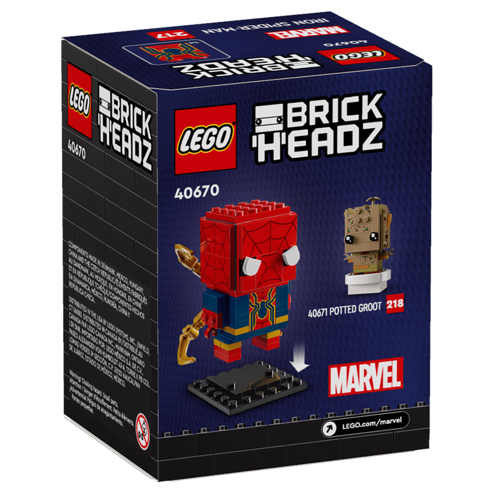 ［想樂］全新 樂高 LEGO 40670 Brickheadz Marvel 漫威 鋼鐵蜘蛛人-細節圖2