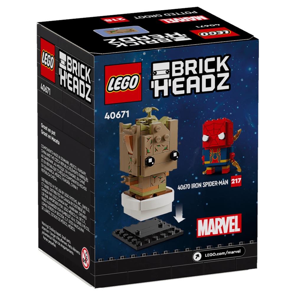 ［想樂］全新 樂高 LEGO 40671 Brickheadz Marvel 漫威 花盆裡 小格魯特-細節圖2