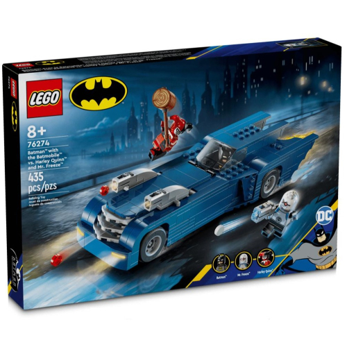 ［想樂］全新 樂高 LEGO 76274 DC 超級英雄 蝙蝠俠駕駛蝙蝠車 vs. 小丑女&amp;急凍人