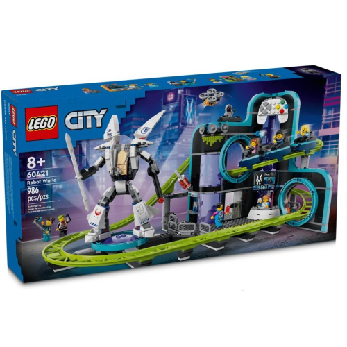 ［想樂］全新 樂高 LEGO 60421 City 城市 機器人世界雲霄飛車樂園