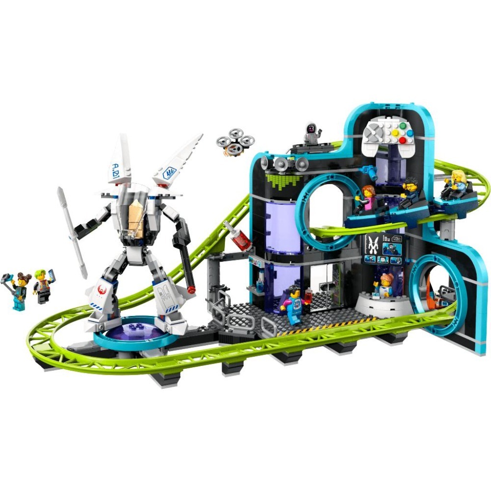 ［想樂］全新 樂高 LEGO 60421 City 城市 機器人世界雲霄飛車樂園-細節圖3