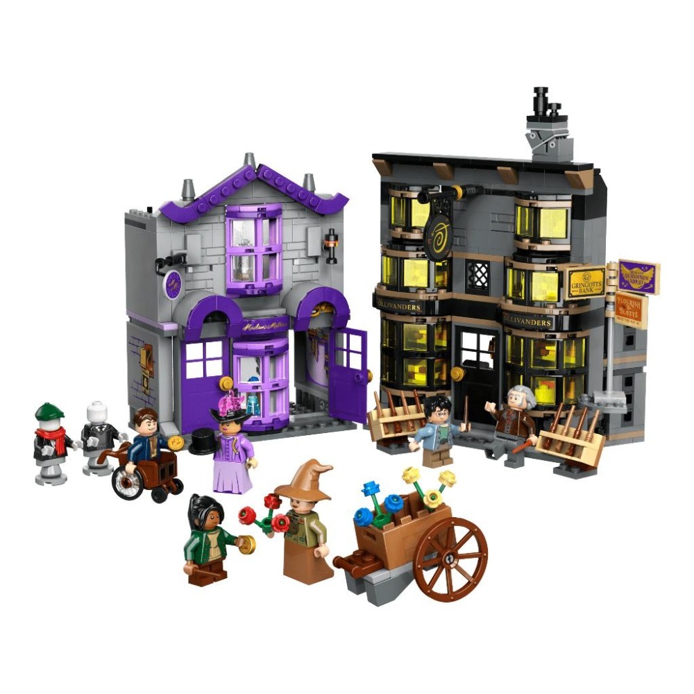 ［想樂］全新 樂高 LEGO 76439 哈利波特 奧利凡德的魔杖店和摩金夫人的長袍店-細節圖3