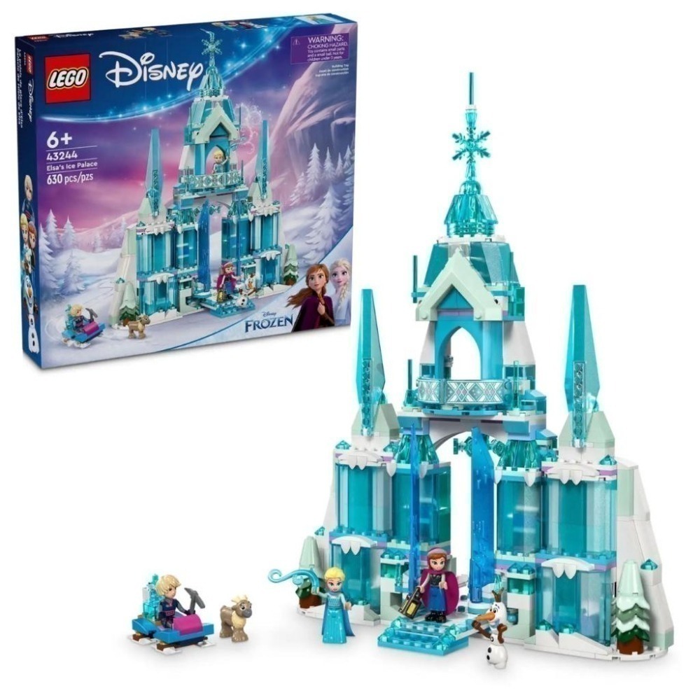 ［想樂］全新 樂高 LEGO 43244 Disney 迪士尼 冰雪奇緣 艾莎的冰雪城堡-細節圖9