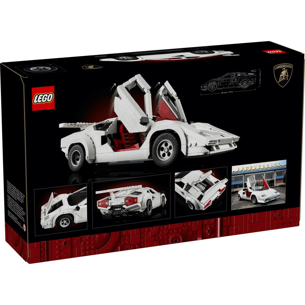［想樂］全新 樂高 LEGO 10337 Icons 藍寶堅尼 Lamborghini Countach 5000 盒損-細節圖2