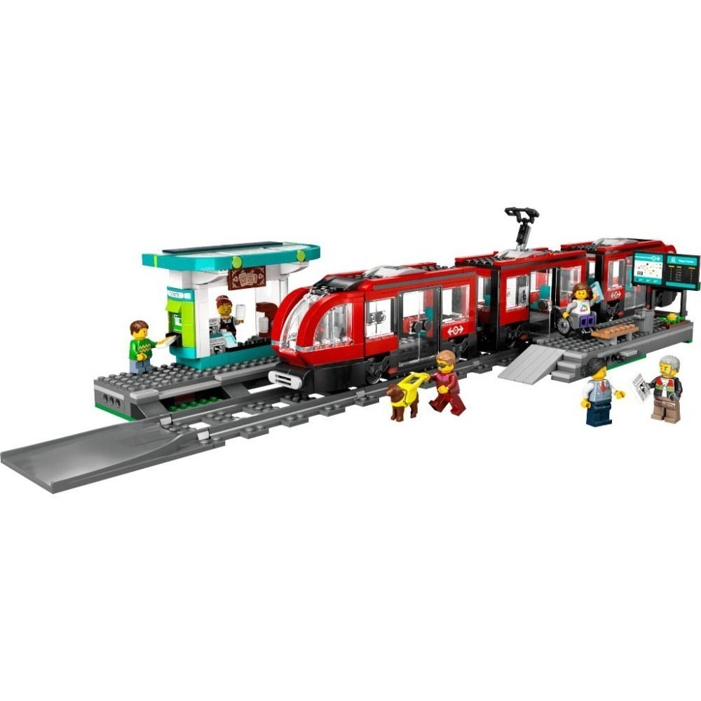 ［想樂］全新 樂高 LEGO 60423 City 城市 市區路面電車和車站-細節圖3