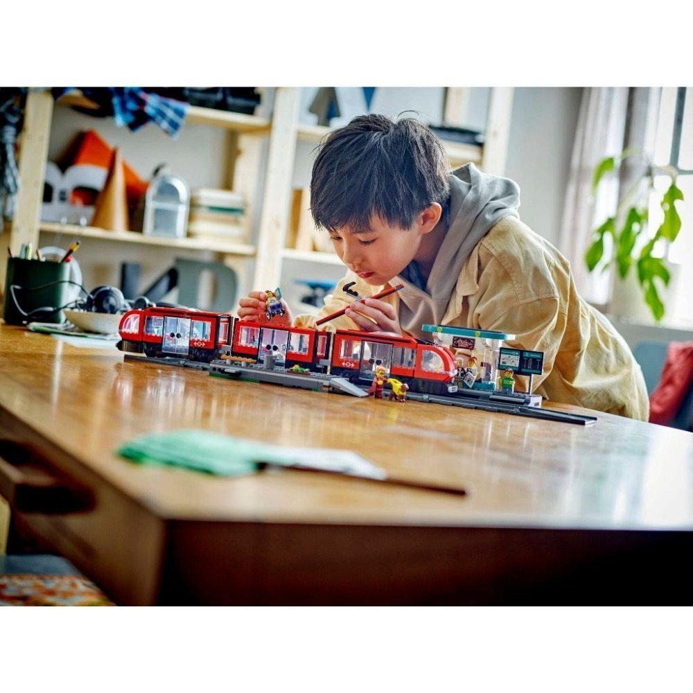 ［想樂］全新 樂高 LEGO 60423 City 城市 市區路面電車和車站-細節圖8