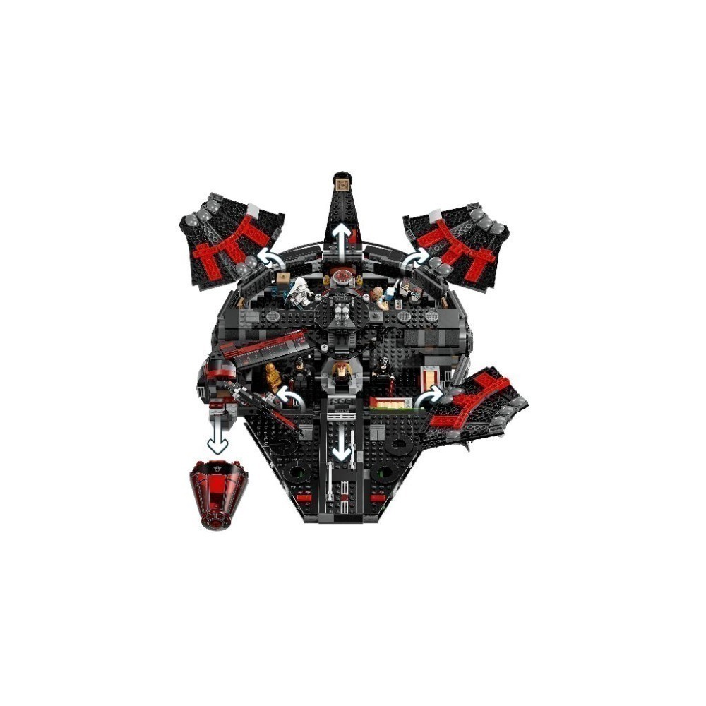 ［想樂］全新 樂高 LEGO 75389 StarWars 星際大戰 黑暗版千年鷹-細節圖6