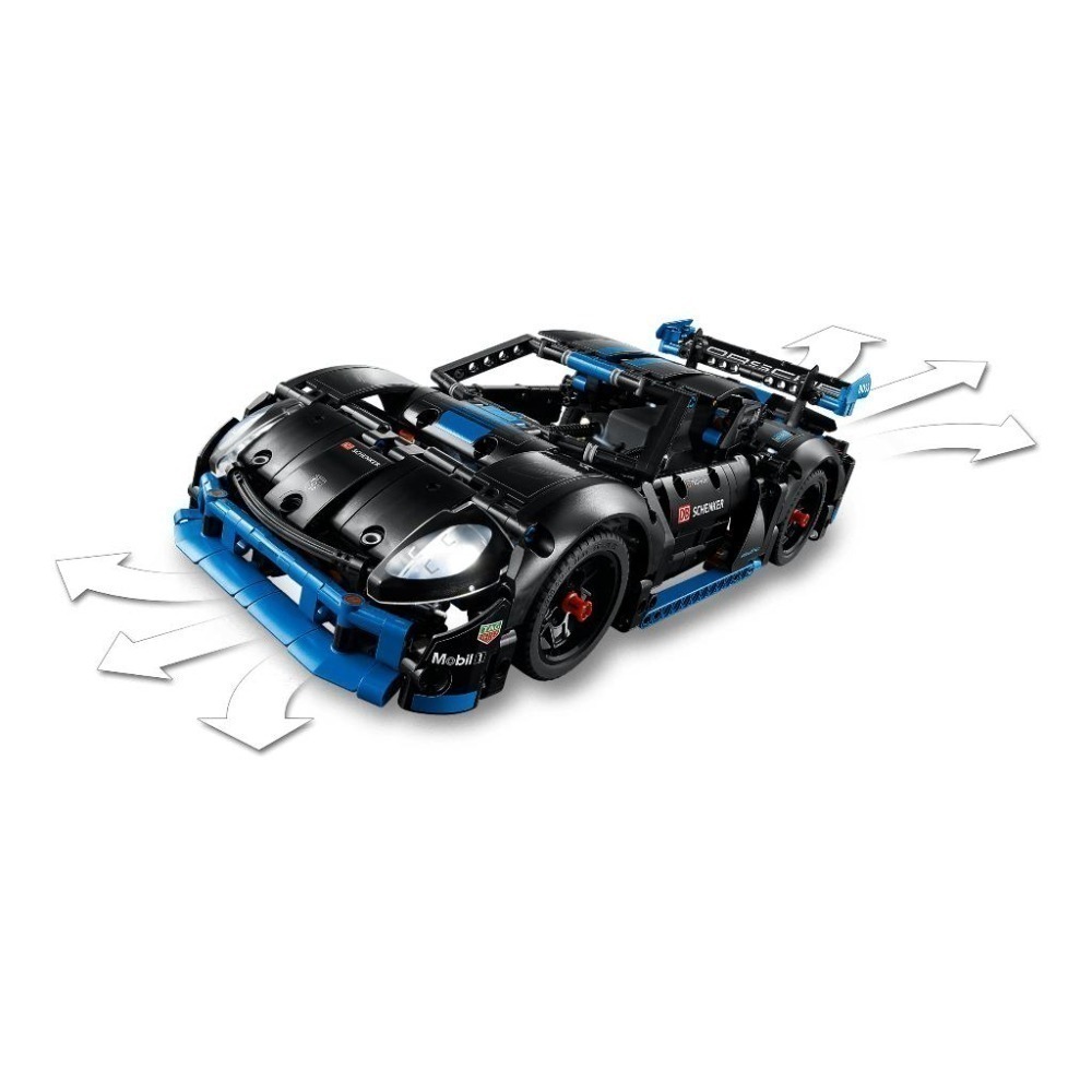 ［想樂］全新 樂高 LEGO 42176 Technic 科技 保時捷 Porsche GT4 Race Car-細節圖7