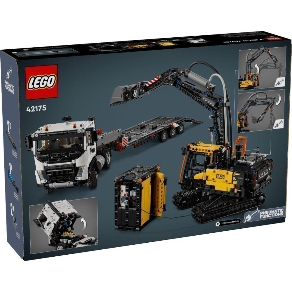 ［想樂］全新 樂高 LEGO 42175 Technic 科技 Volvo FMX Truck & EC230-細節圖2