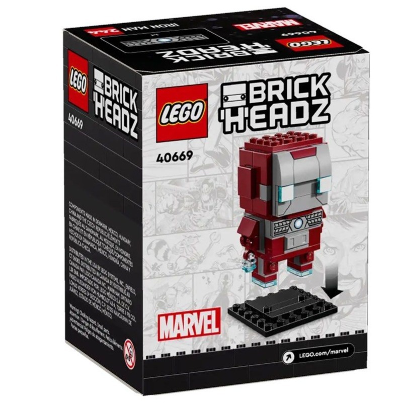 ［想樂］全新 樂高 LEGO 40669 Brickheadz Marvel 漫威 鋼鐵人 馬克5-細節圖2