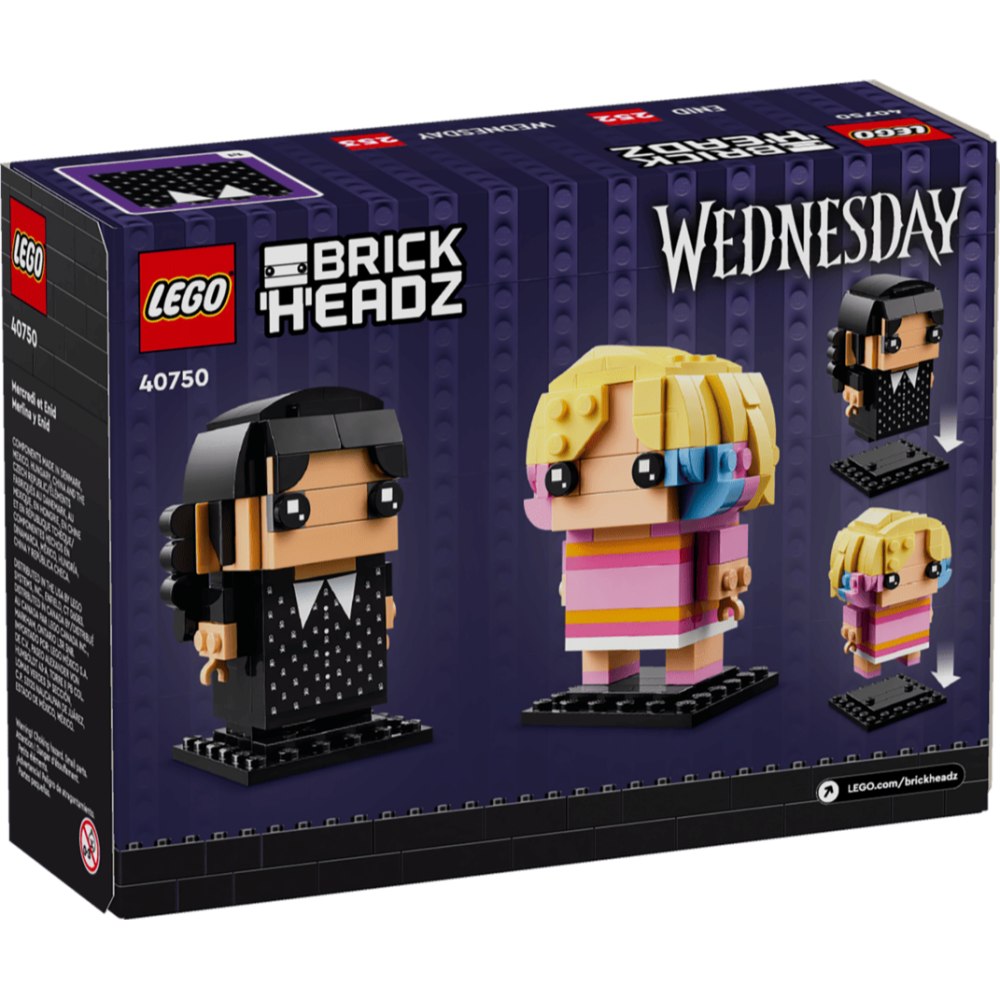 ［想樂］全新 樂高 LEGO 40750 BrickHeadz 《星期三》 Wednesday & Enid-細節圖2