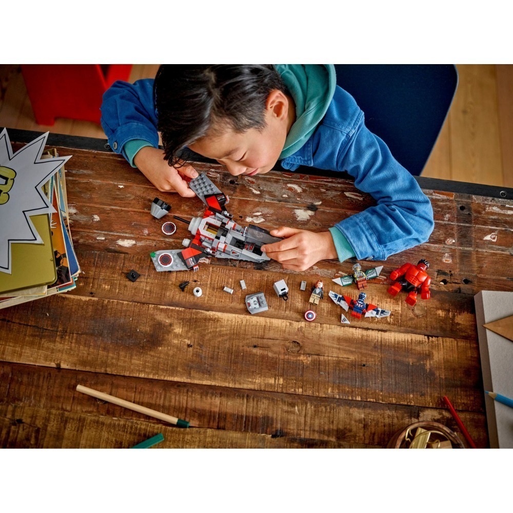 ［想樂］全新 樂高 LEGO 76292 Marvel 漫威 美國隊長與紅浩克的對決-細節圖8