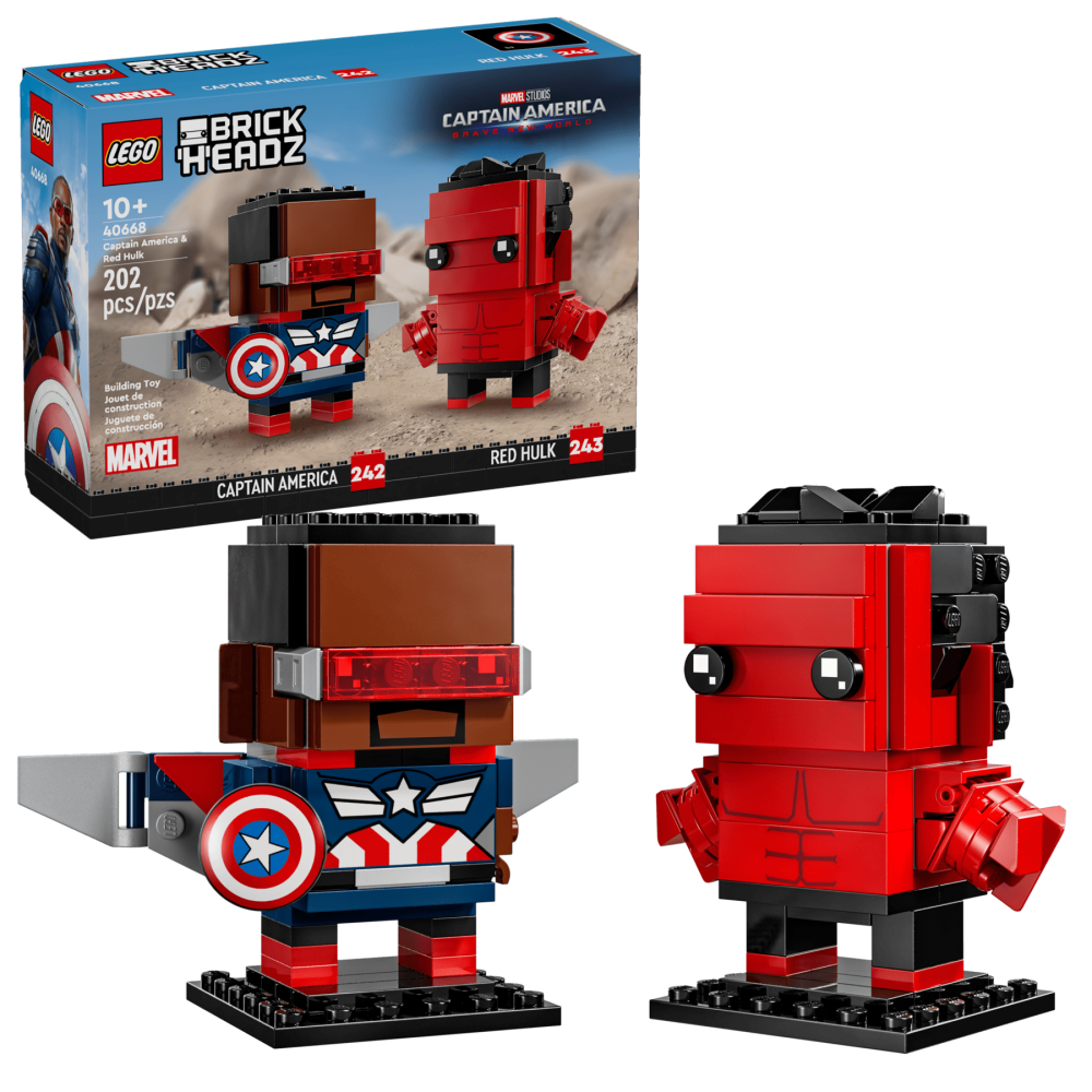 ［想樂］全新 樂高 LEGO 40668 Brickheadz Marvel 漫威 美國隊長 紅浩克-細節圖7