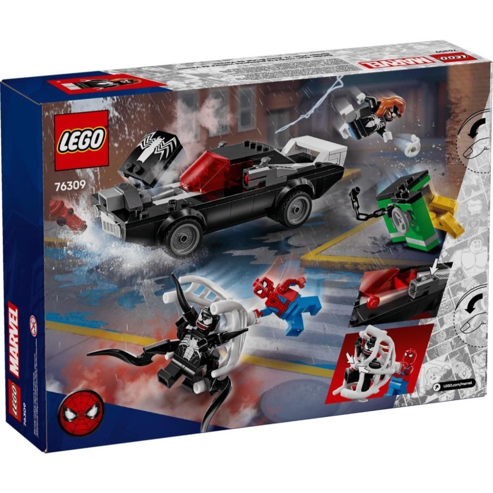 ［想樂］全新 樂高 LEGO 76309 Marvel 漫威 蜘蛛人 vs. 猛毒肌肉車-細節圖2