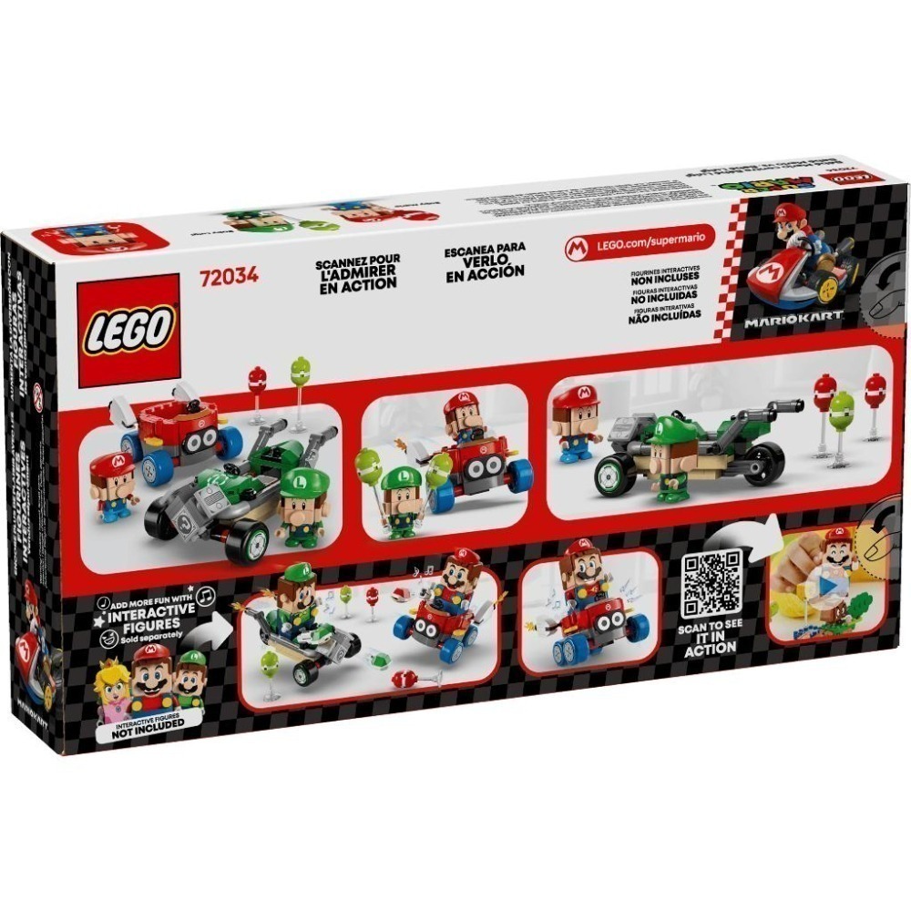 ［想樂］全新 樂高 LEGO 72034 Super Mario 瑪利歐賽車™ 瑪利歐寶寶vs路易吉寶寶-細節圖2