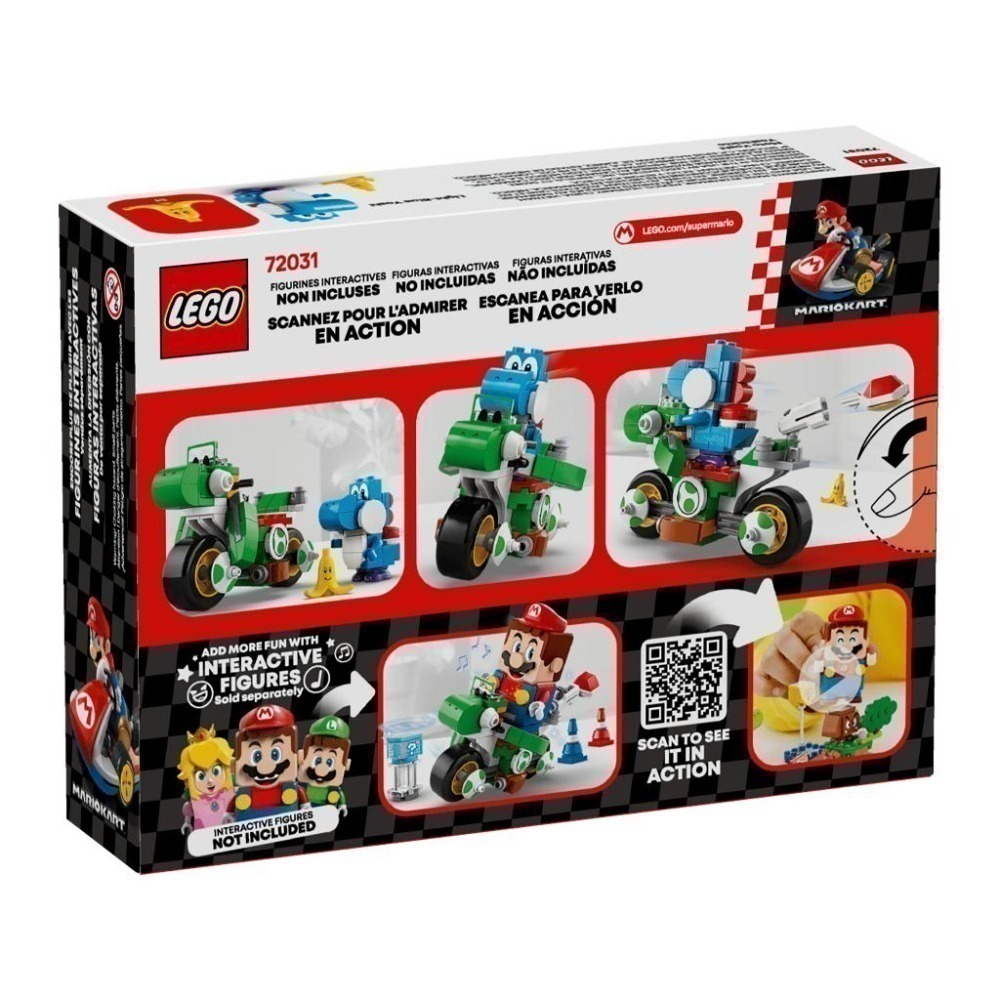 ［想樂］全新 樂高 LEGO 72031 Super Mario 瑪利歐賽車™ 耀西摩托車-細節圖2