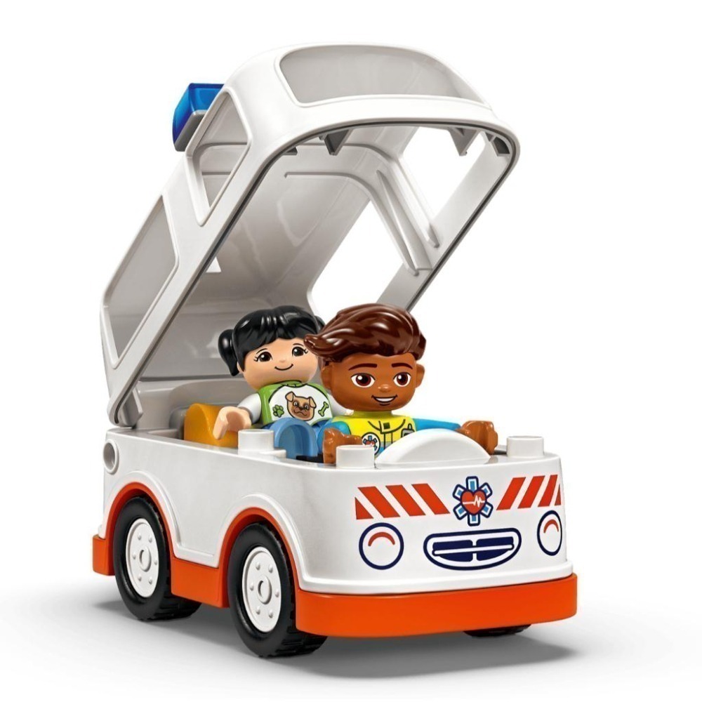 ［想樂］全新 樂高 LEGO 10447 DUPLO 得寶 救護車和駕駛員-細節圖4