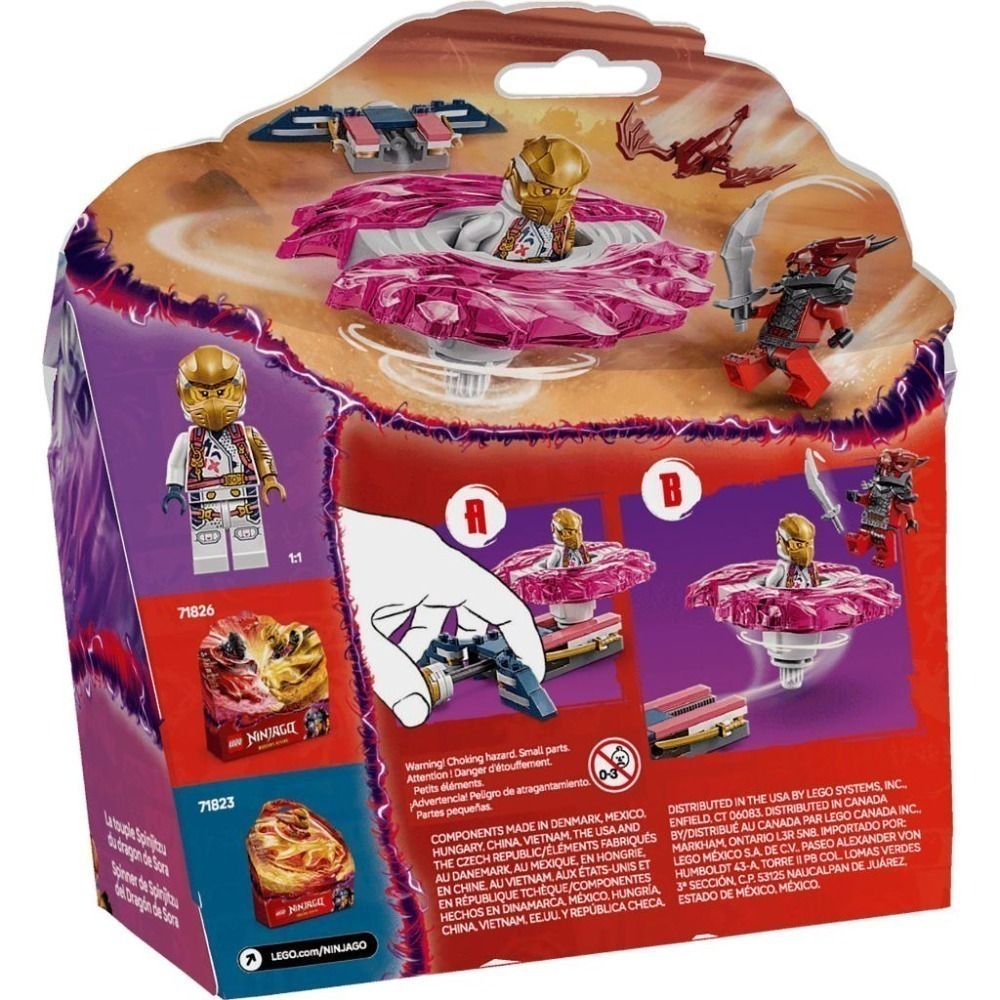 ［想樂］全新 樂高 LEGO 71824 Ninjago 忍者 索拉的猛龍旋風忍術陀螺-細節圖2