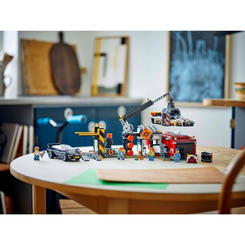 ［想樂］全新 樂高 LEGO 60472 City 城市 廢車場和汽車-細節圖9