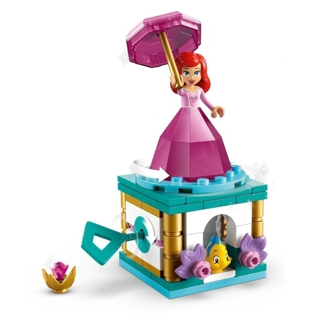 ［想樂］全新 樂高 LEGO 43259 Disney 迪士尼 小美人魚 Ariel 旋轉盒-細節圖4