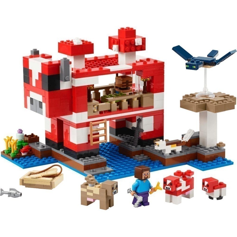 ［想樂］全新 樂高 LEGO 21270 Minecraft 創世神 蘑菇屋-細節圖3