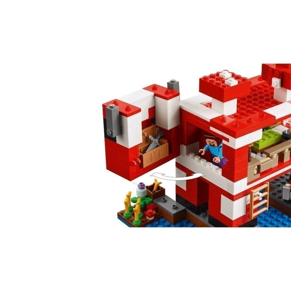 ［想樂］全新 樂高 LEGO 21270 Minecraft 創世神 蘑菇屋-細節圖6